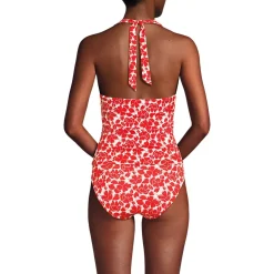 Women's Twist Halter Tankini Top