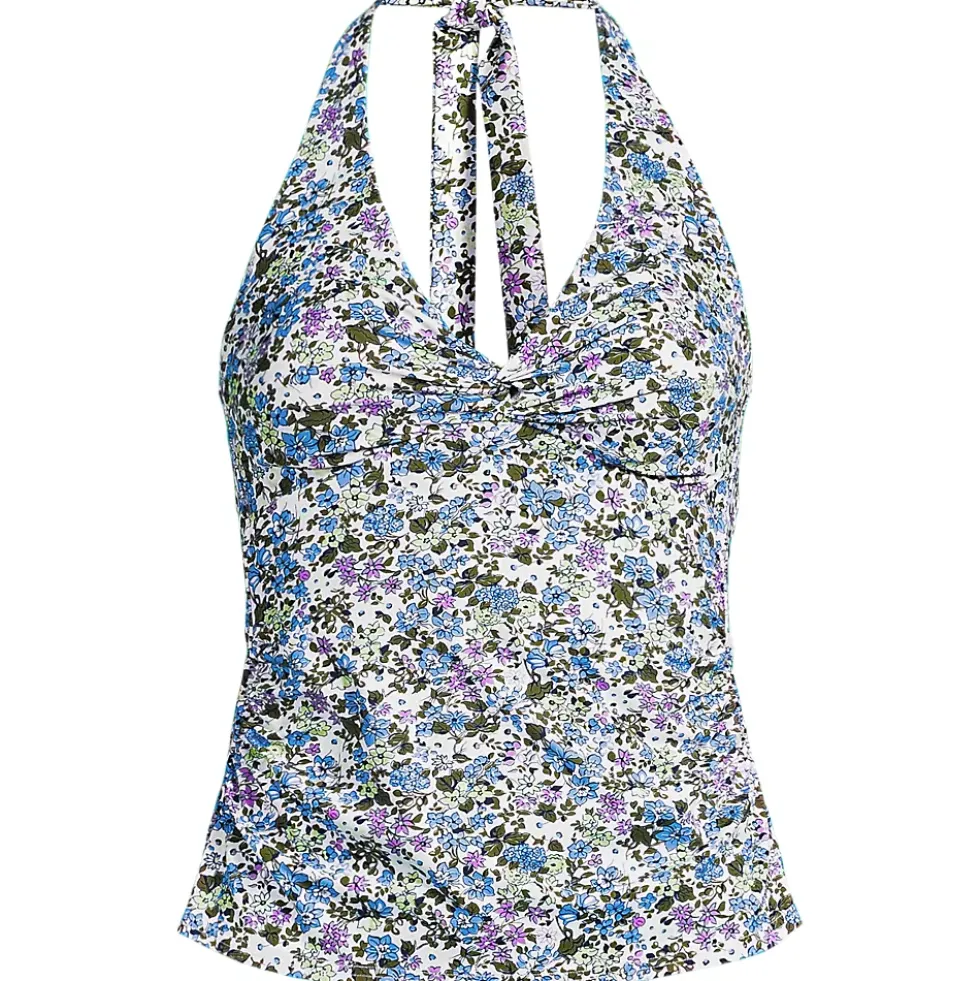 Women's Twist Halter Tankini Top