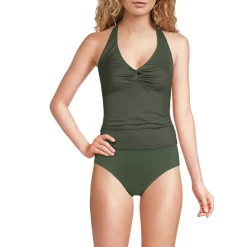 Women's Twist Halter Tankini Top