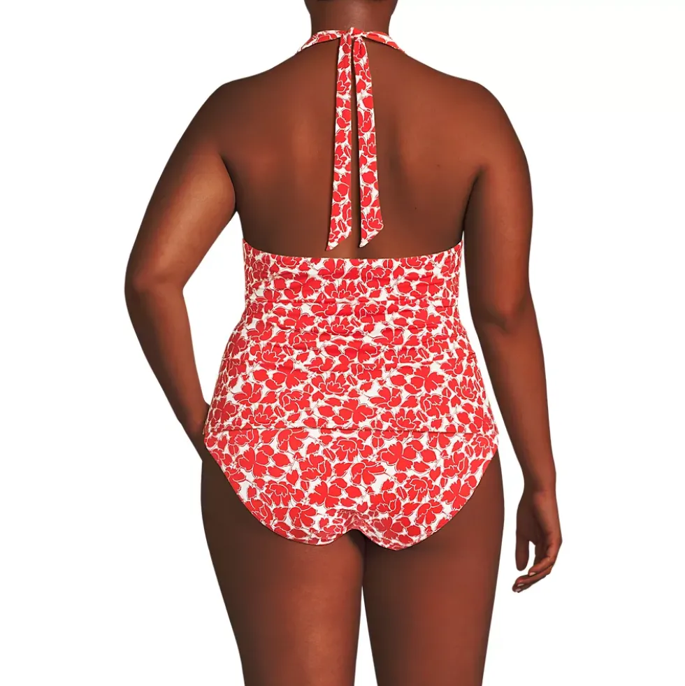 Women's Twist Halter Tankini Top