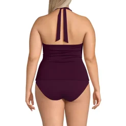 Women's Twist Halter Tankini Top