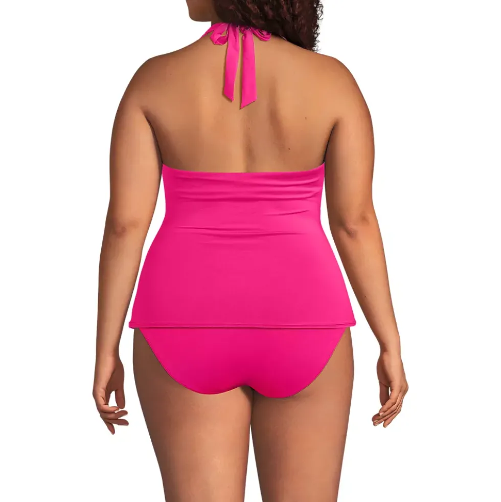 Women's Twist Halter Tankini Top