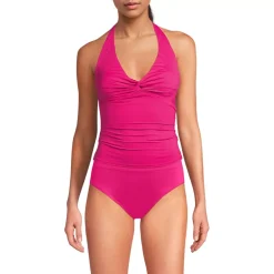 Women's Twist Halter Tankini Top