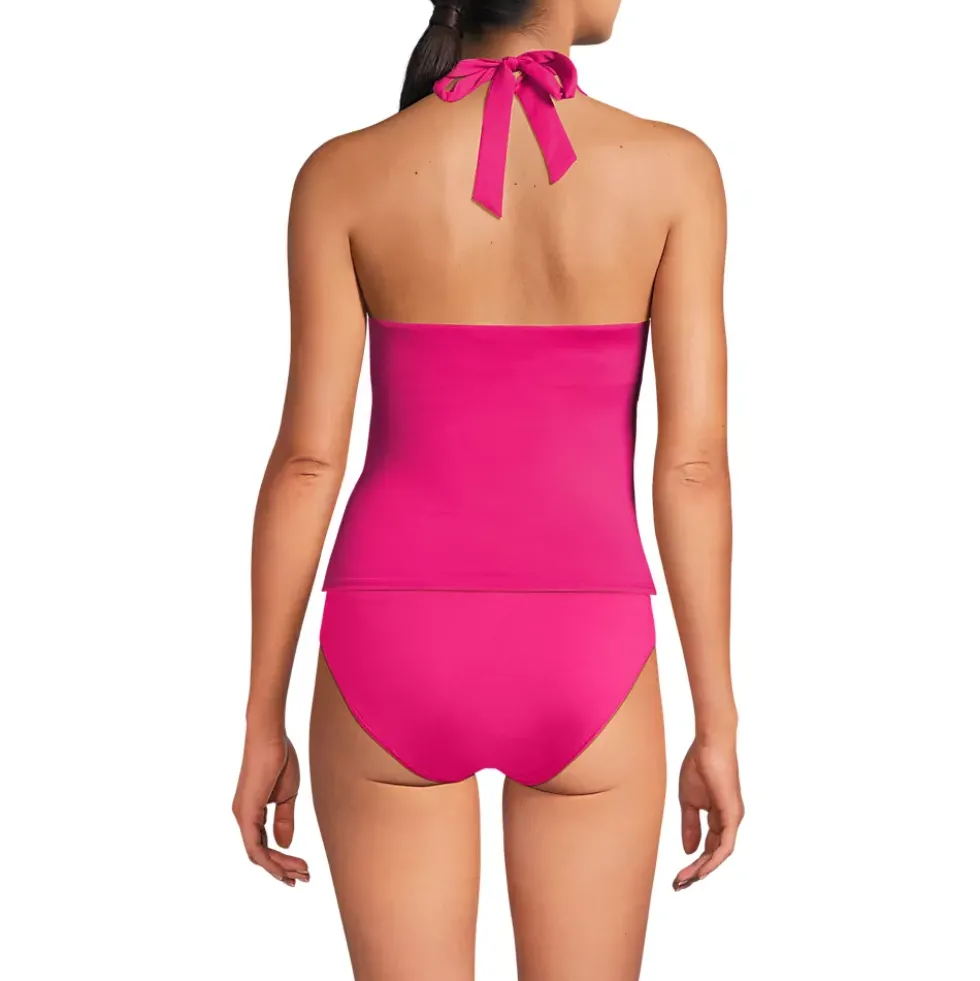 Women's Twist Halter Tankini Top