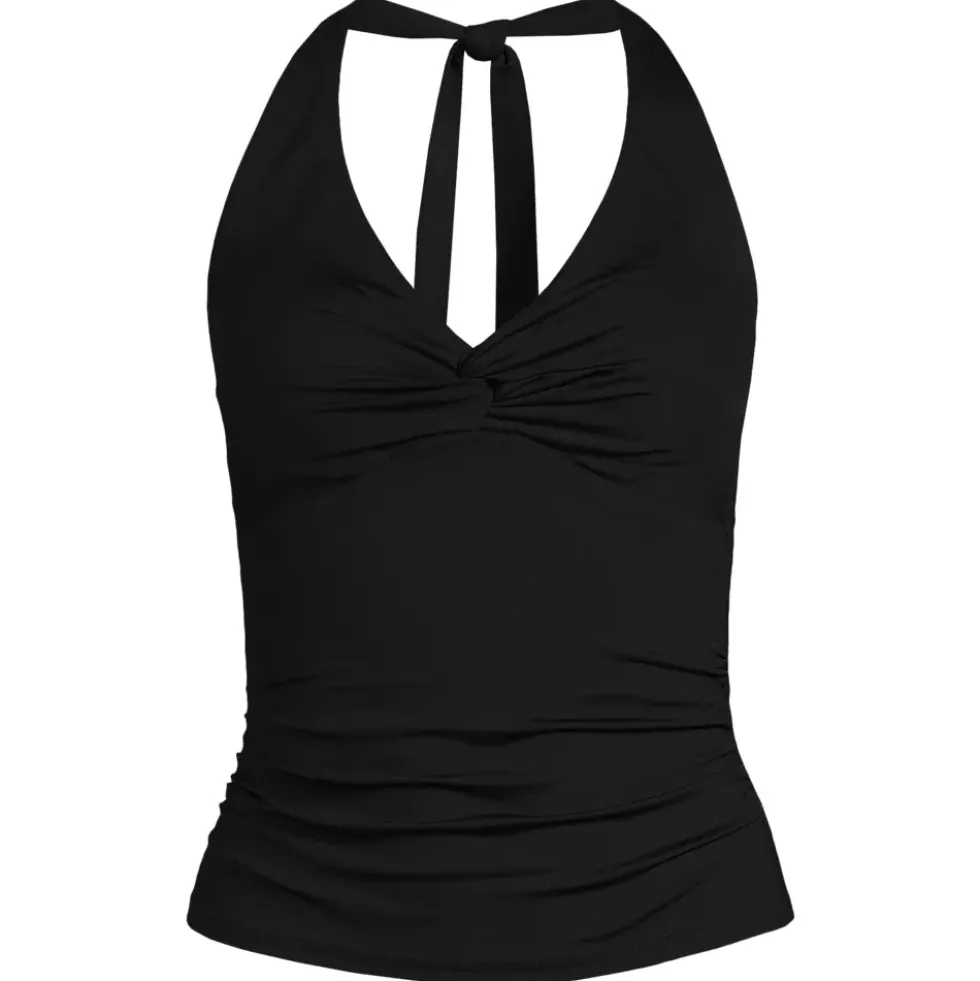 Women's Twist Halter Tankini Top