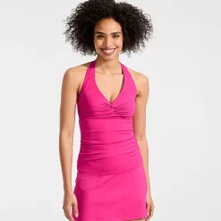 Women's Twist Halter Tankini Top