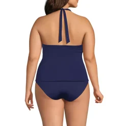 Women's Twist Halter Tankini Top