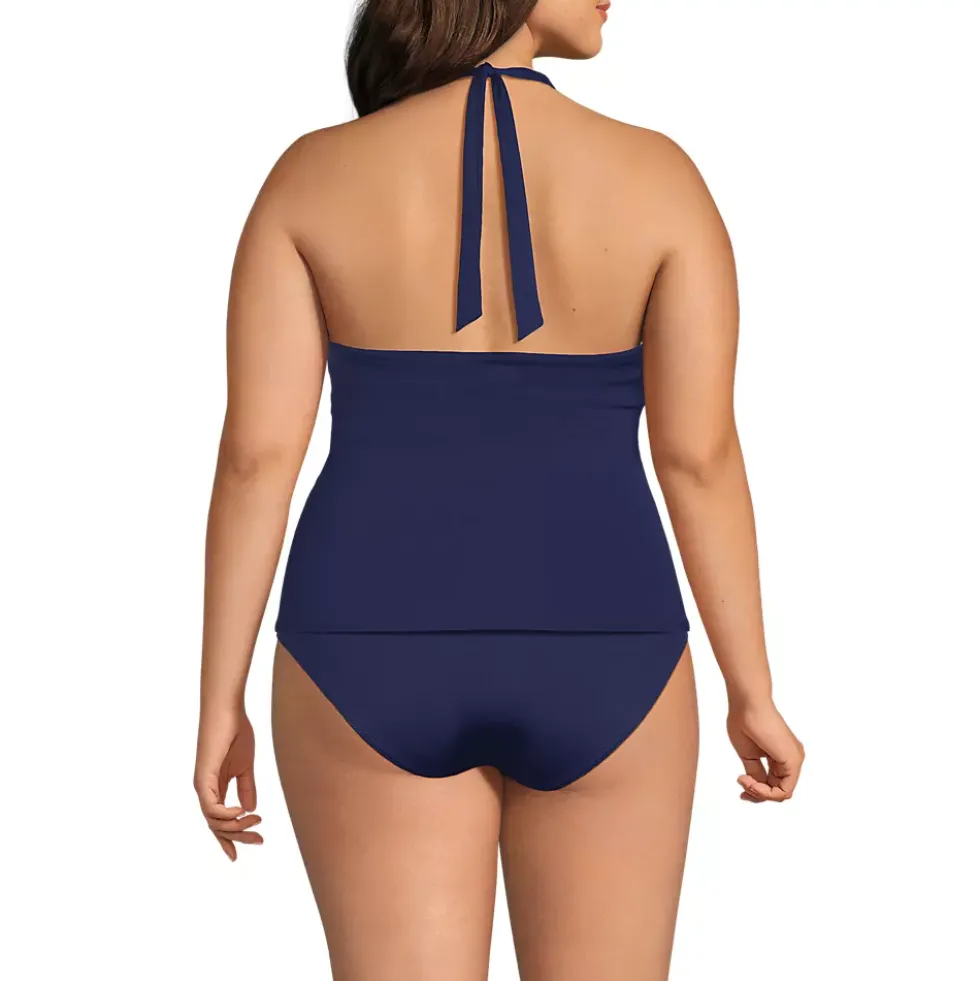 Women's Twist Halter Tankini Top