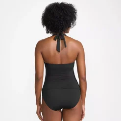Women's Twist Halter Tankini Top