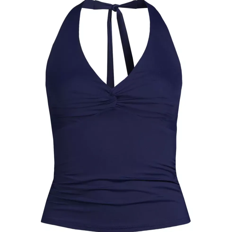 Women's Twist Halter Tankini Top