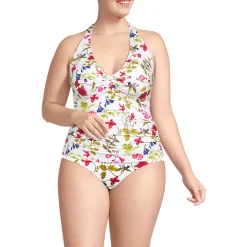 Women's Twist Halter Tankini Top