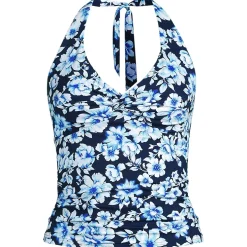 Women's Twist Halter Tankini Top