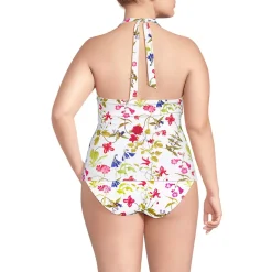Women's Twist Halter Tankini Top