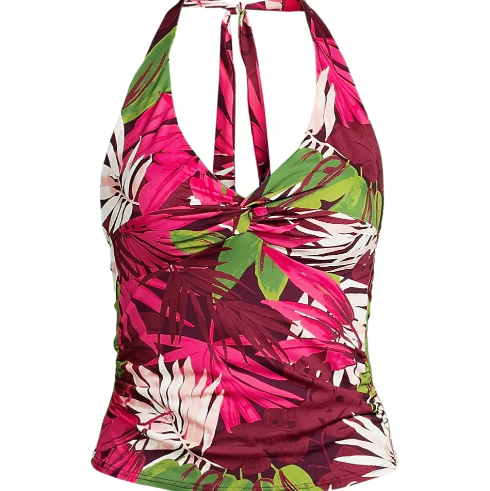 Women's Twist Halter Tankini Top
