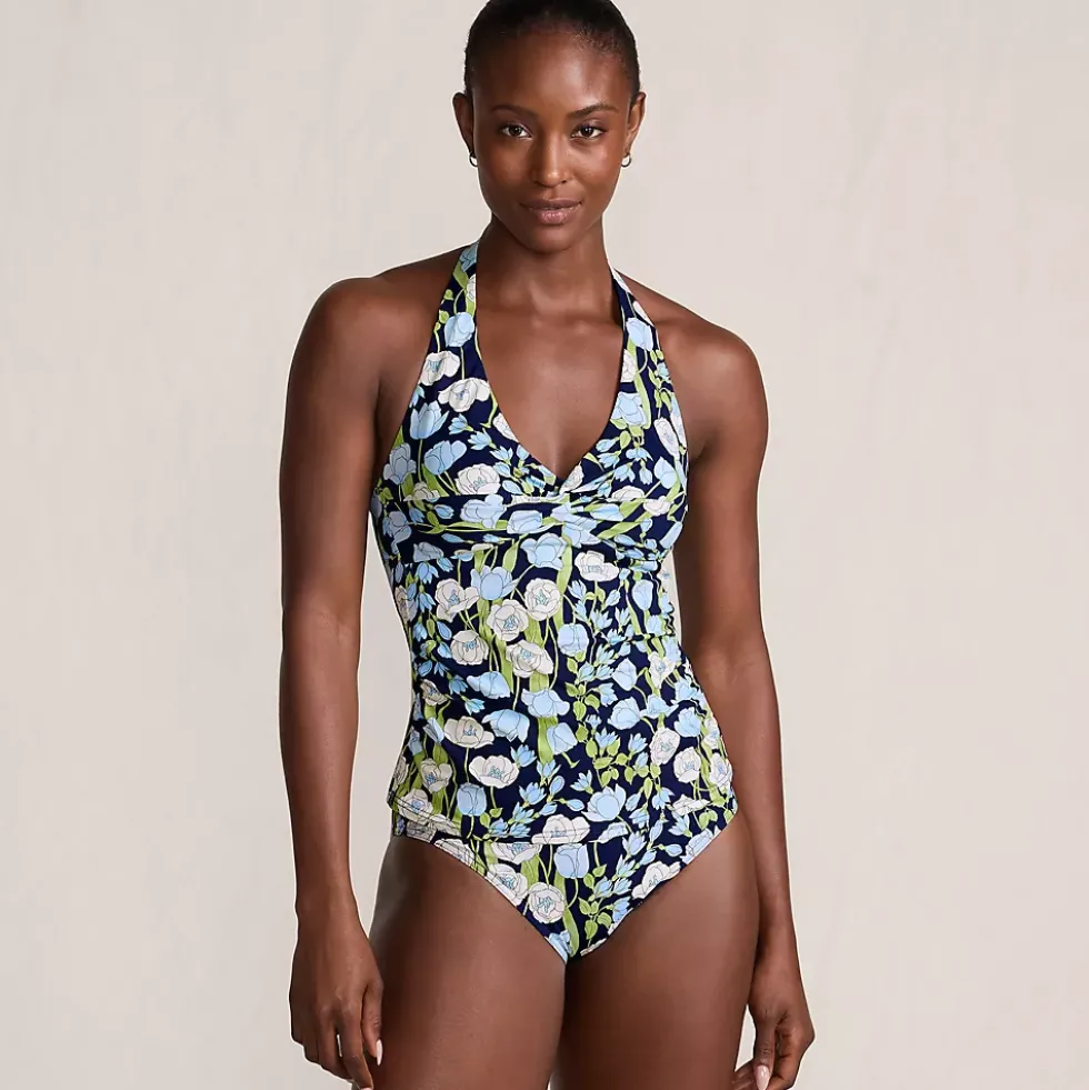 Women's Twist Halter Tankini Top