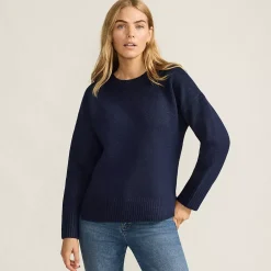 Women's Ultrasoft Crew Neck Hi Low Hem Tunic Sweater