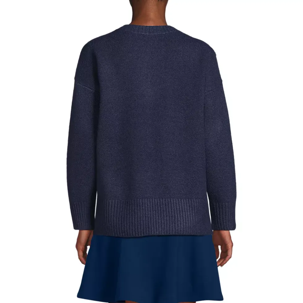 Women's Ultrasoft Crew Neck Hi Low Hem Tunic Sweater