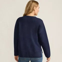 Women's Ultrasoft Crew Neck Hi Low Hem Tunic Sweater
