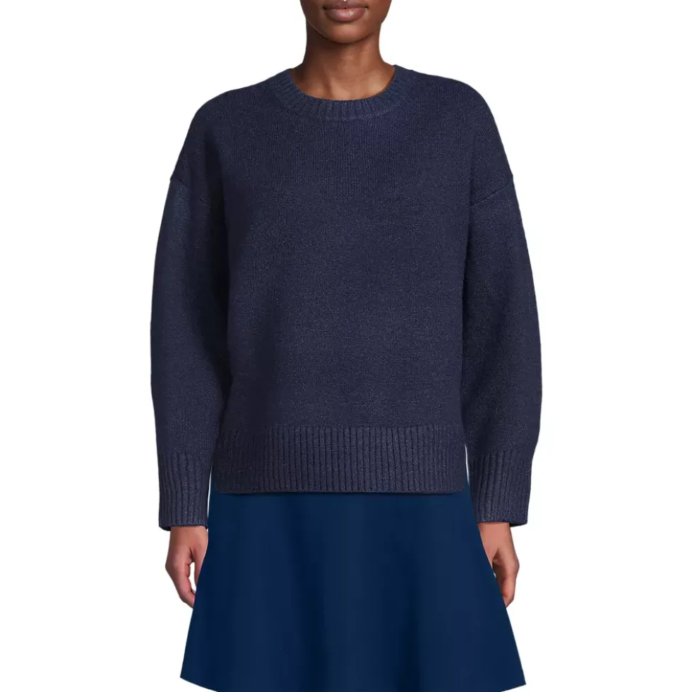 Women's Ultrasoft Crew Neck Hi Low Hem Tunic Sweater
