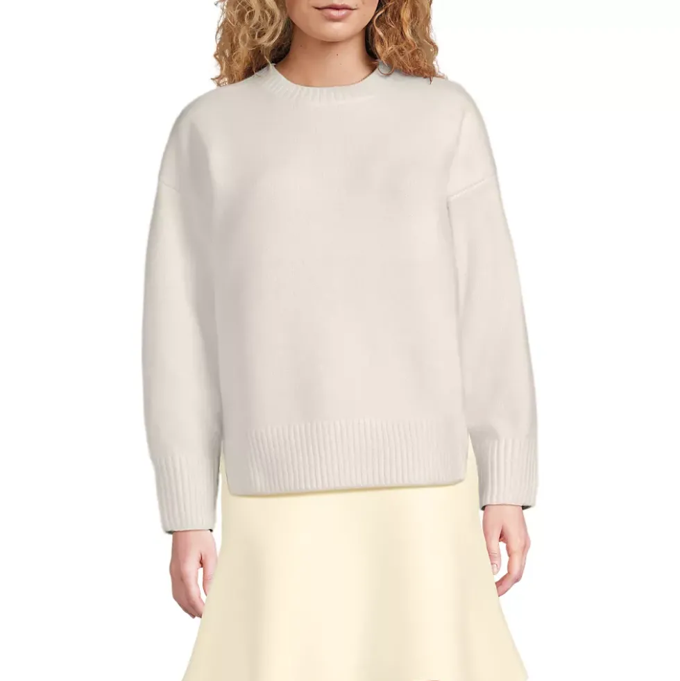 Women's Ultrasoft Crew Neck Hi Low Hem Tunic Sweater