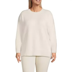 Women's Ultrasoft Crew Neck Hi Low Hem Tunic Sweater