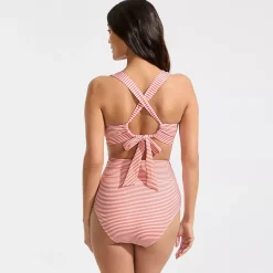 Women's V-Neck Bikini and High Waisted Bottom Swimsuit Set