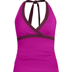 Women's V-Neck Halter Tankini Top