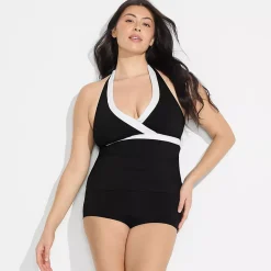 Women's V-Neck Halter Tankini Top