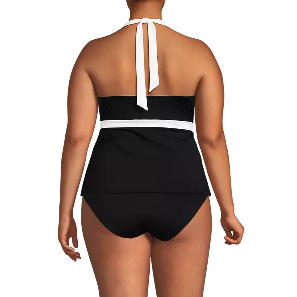 Women's V-Neck Halter Tankini Top