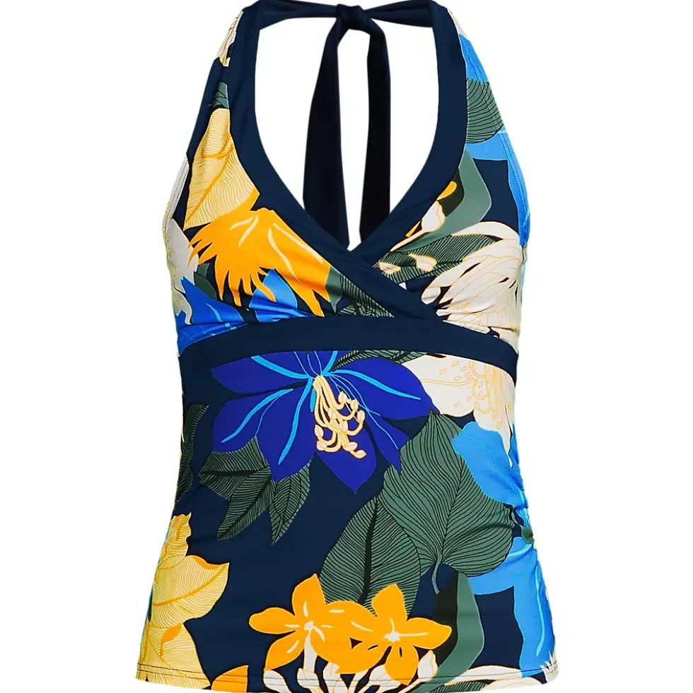 Women's V-Neck Halter Tankini Top