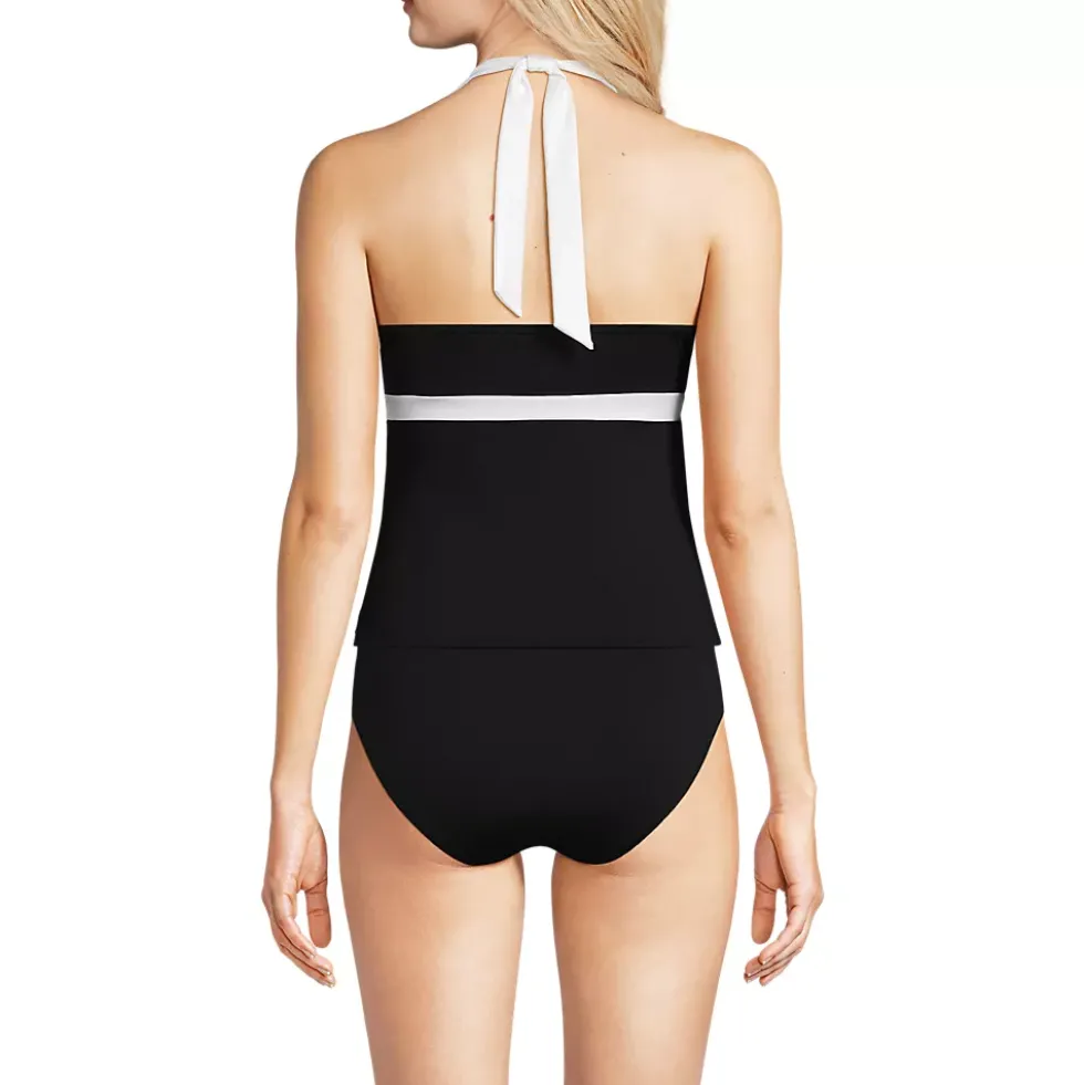 Women's V-Neck Halter Tankini Top