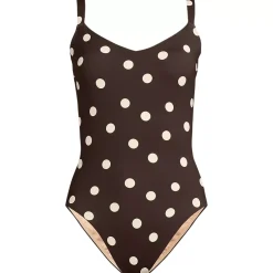 Women's V-Neck High Leg Strappy Back One Piece
