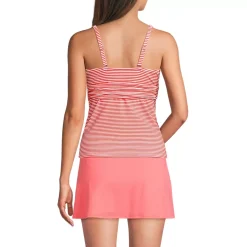 Women's V-Neck Plunge X Back Tankini Top