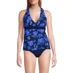 Women's V-Neck Racerback Flutter Tankini