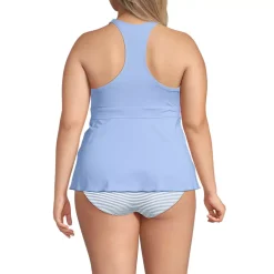 Women's V-Neck Racerback Flutter Tankini