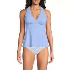 Women's V-Neck Racerback Flutter Tankini
