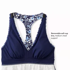 Women's V-Neck Racerback Flutter Tankini