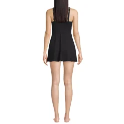 Women's V-neck Tulip Wrap Swim Dress One Piece Swimsuit