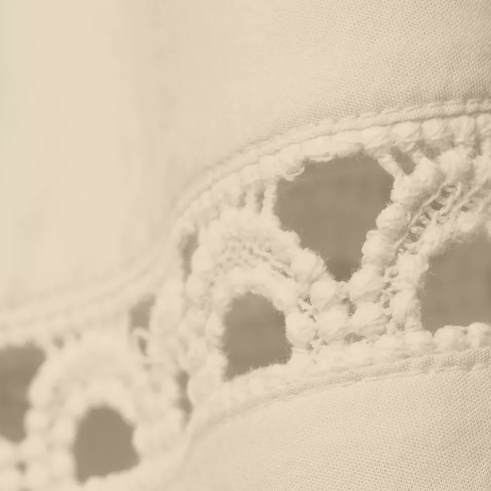 Women's Voile Ladder Trim Above the Knee Skirt