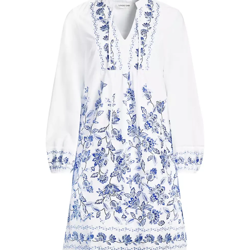 Women's Voile Tie Neck Dress