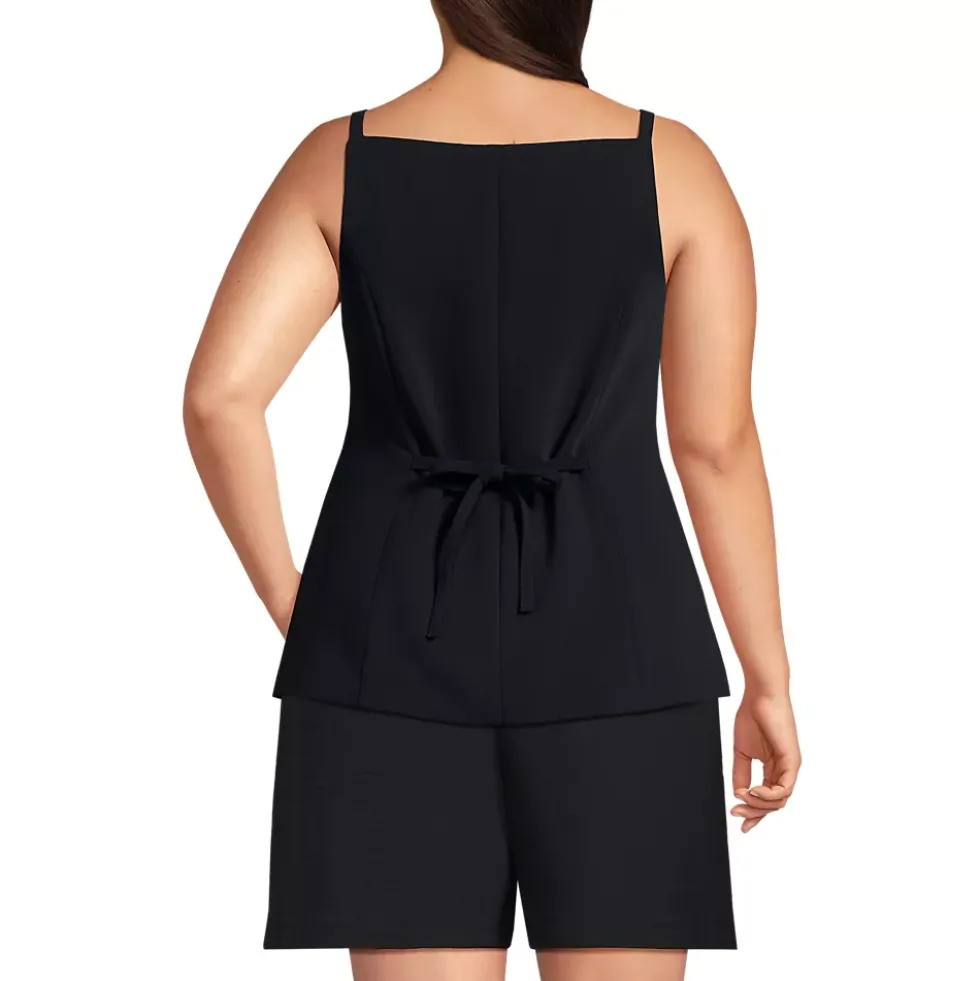 Women's Washable Suiting Button Front Vest