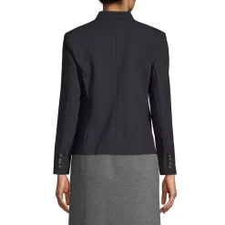 Women's Washable Wool Collarless Blazer