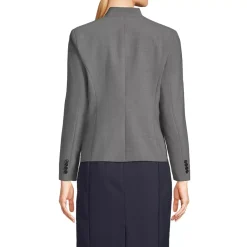 Women's Washable Wool Collarless Blazer
