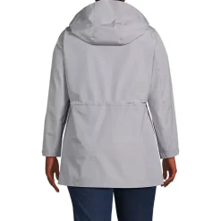 Women's Waterproof Hooded Packable Rain Jacket