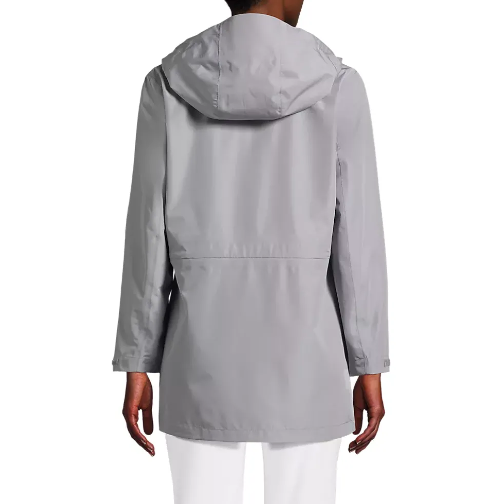 Women's Waterproof Hooded Packable Rain Jacket