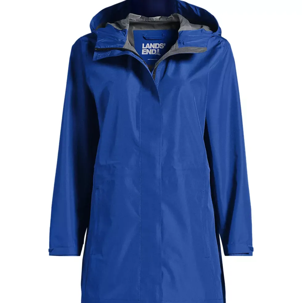 Women's Waterproof Hooded Packable Rain Jacket