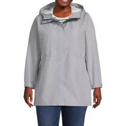 Women's Waterproof Hooded Packable Rain Jacket