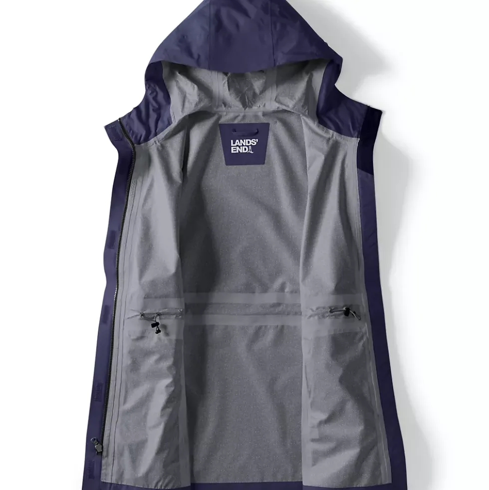 Women's Waterproof Hooded Packable Rain Jacket