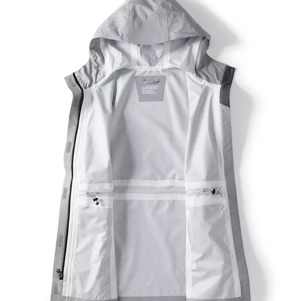 Women's Waterproof Hooded Packable Rain Jacket