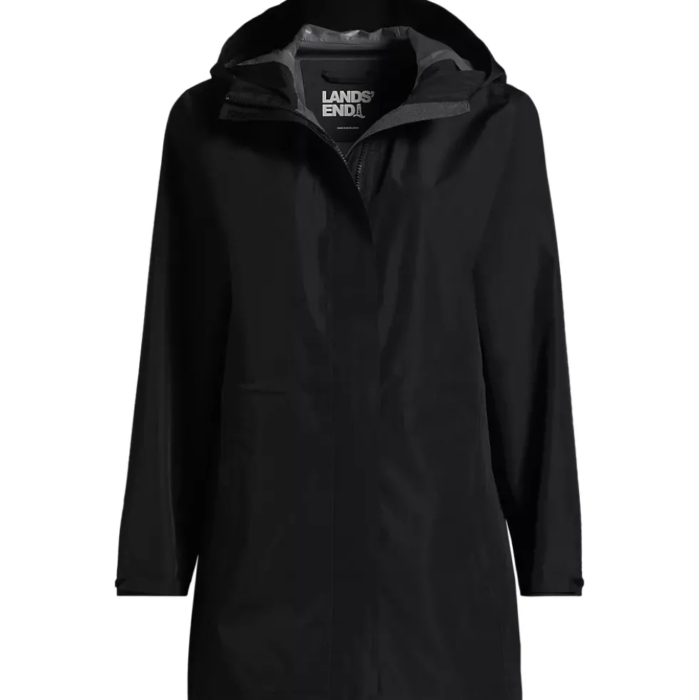 Women's Waterproof Hooded Packable Rain Jacket